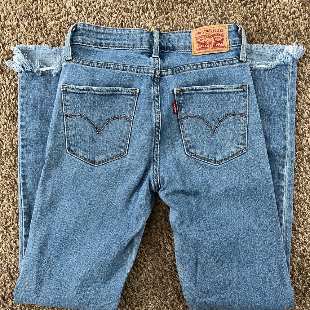 Women’s Levi's High Rise Skinny Blue Denim Jeans
